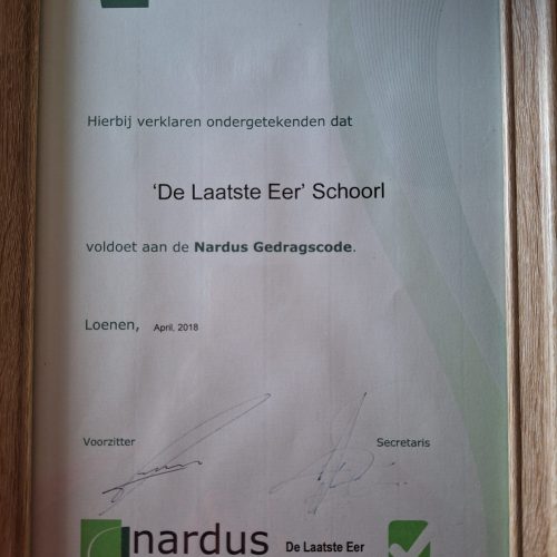 ‘De oorkonde van de Nardus gedragscode’